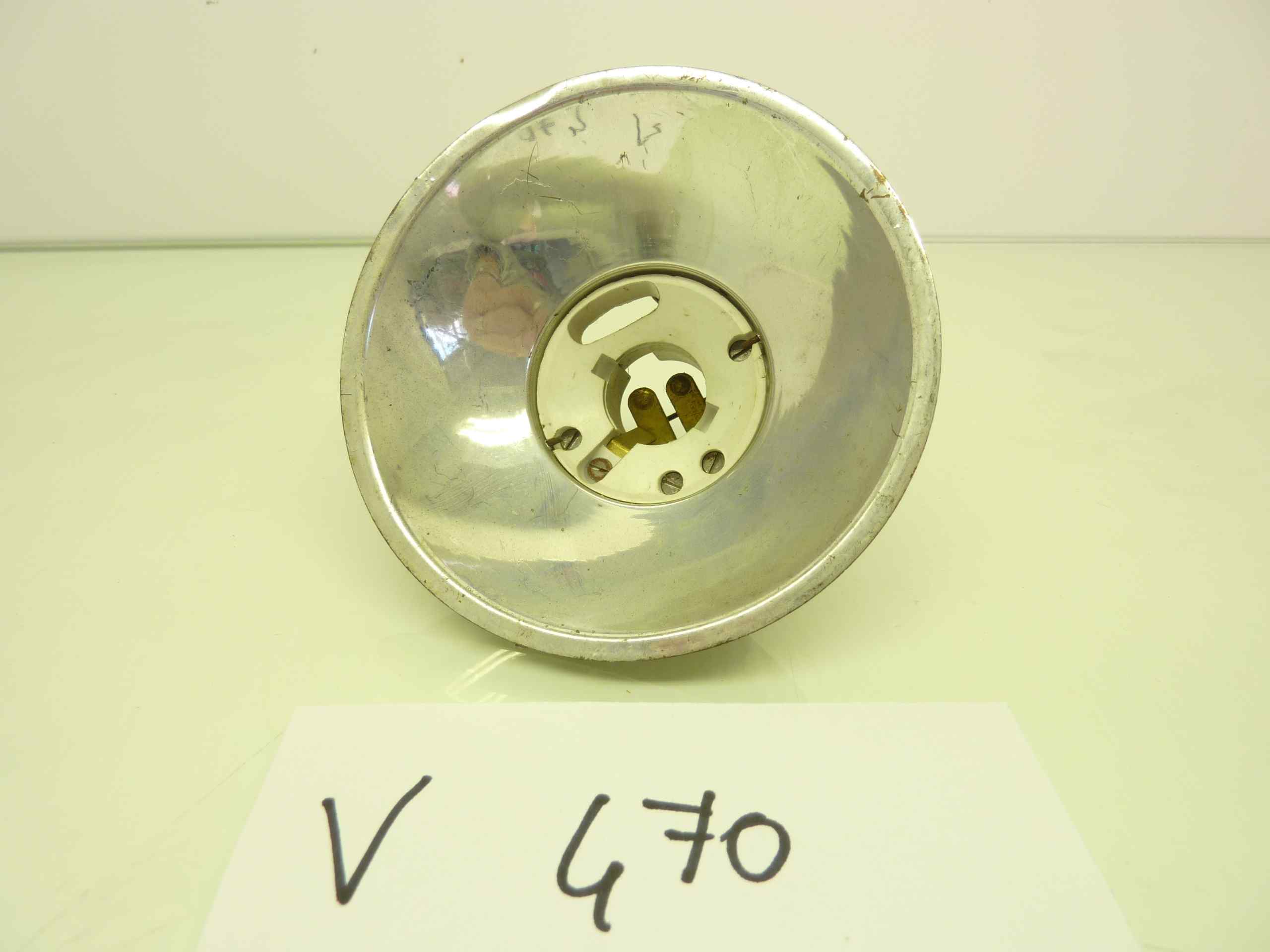 parabola cromata faro moto ciclomotore epoca diam esterno 102 mm