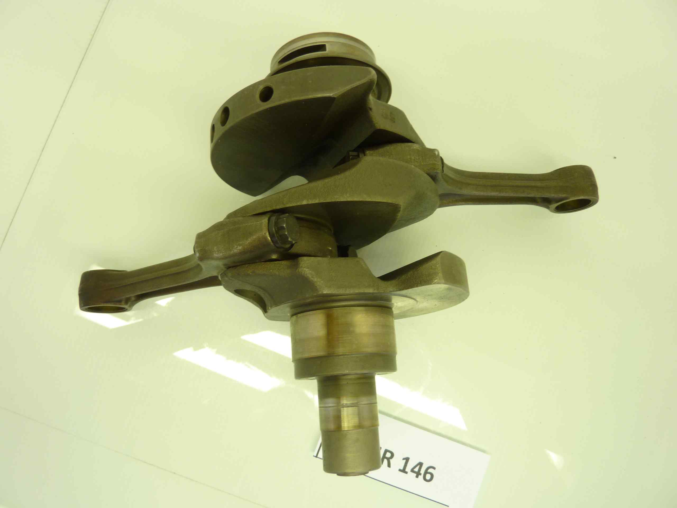 BMW R1150 R 2003 albero motore completo di bielle, cod albero 7655878 42CR, bielle tre punti rossi - immagine 4