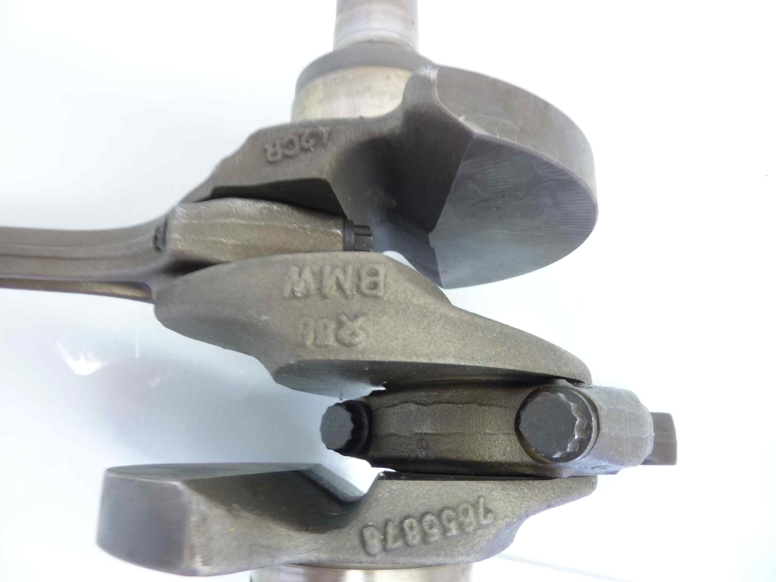 BMW R1150 R 2003 albero motore completo di bielle, cod albero 7655878 42CR, bielle tre punti rossi - immagine 5
