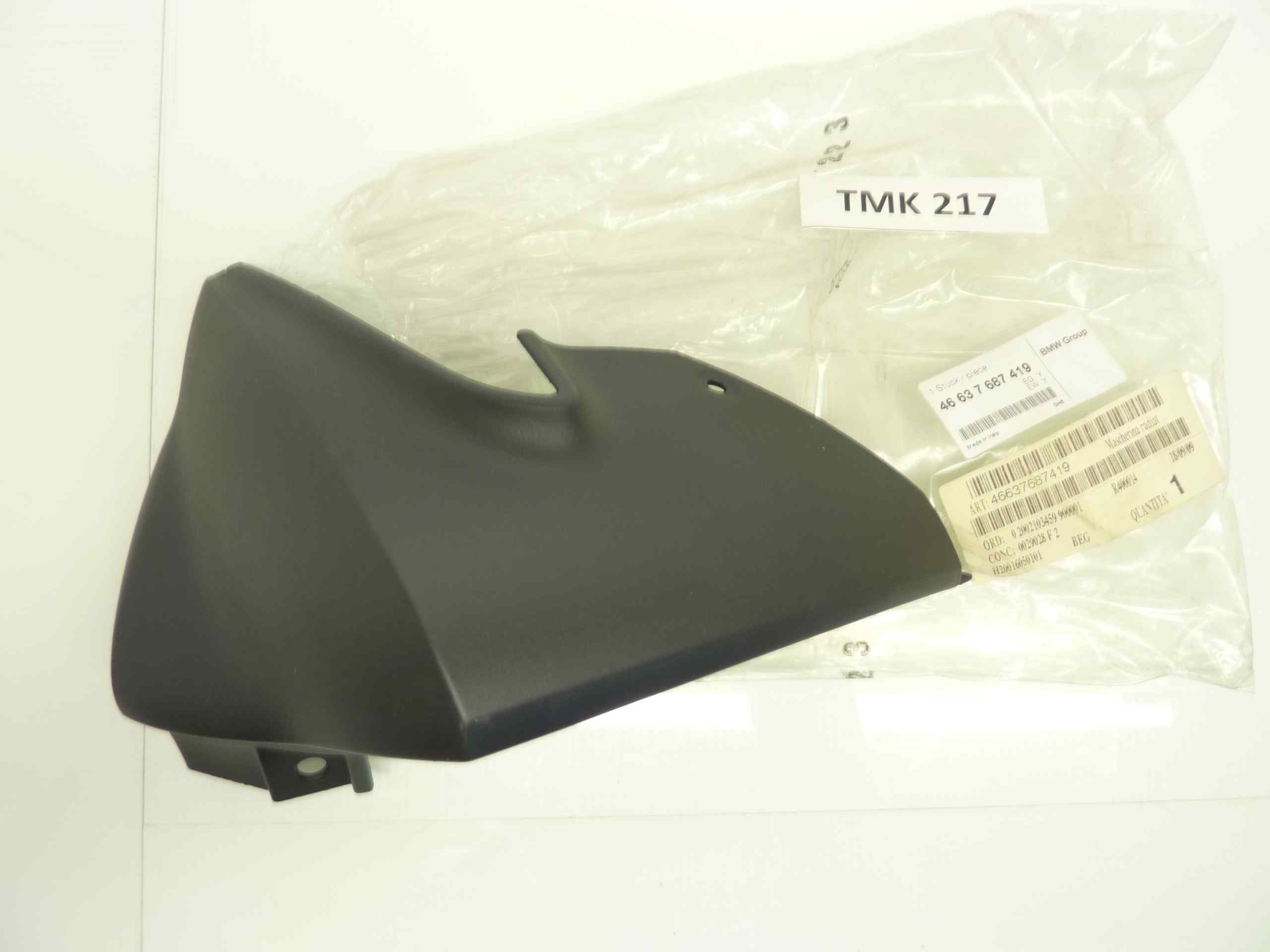 BMW K 1200 1300 copertura radiatore sinistro plastica cod 46637687419 nuovo fondo di magazzino