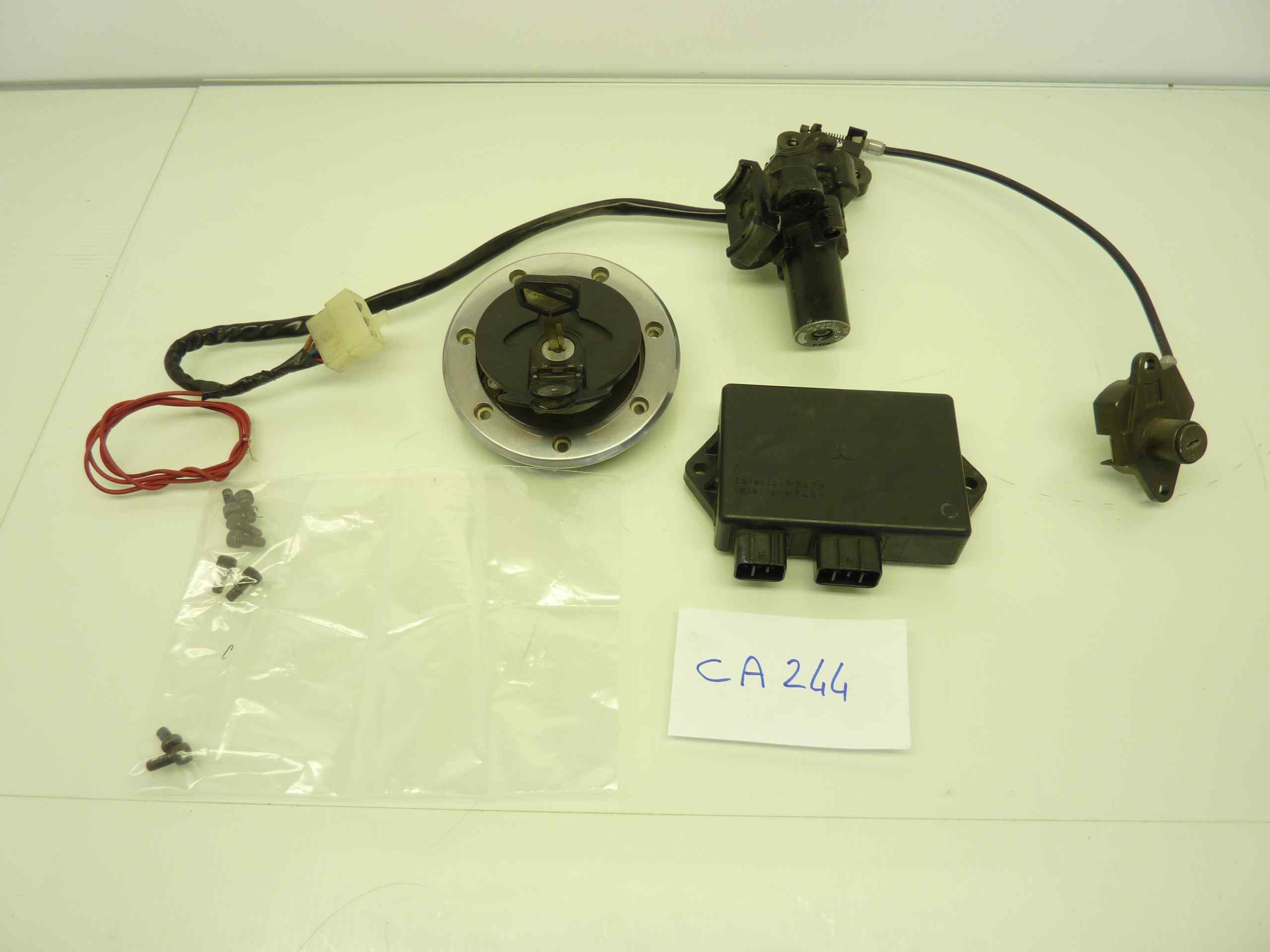 KAWASAKI NINJA ZX6R 98 99 kit blocchetto accensione serratura sottosella centralina centralina 21119-1513 J4T09071 9304 con chiave
