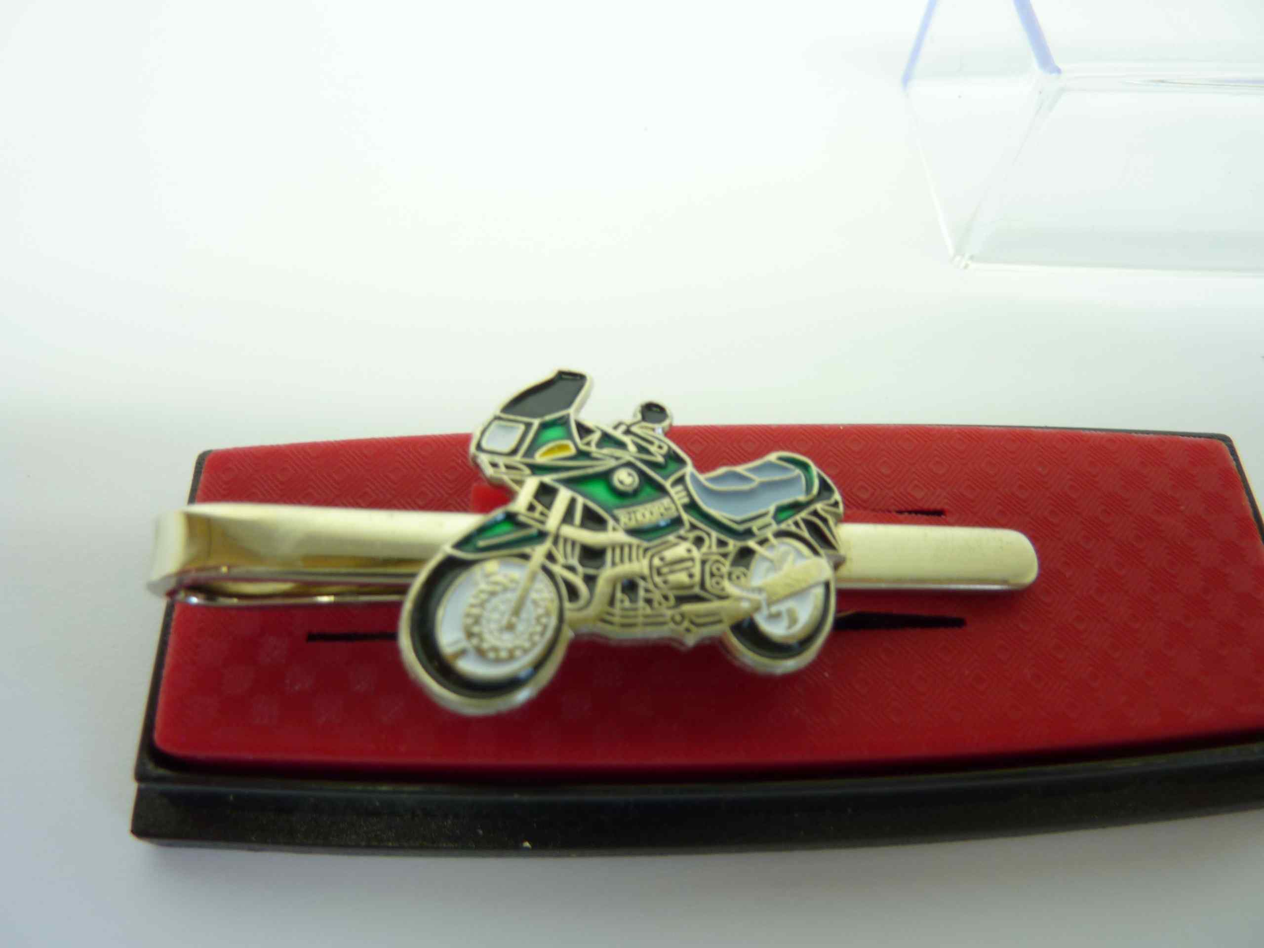 fermacravatta BMW R 110 RS verde nuovo originale - immagine 3
