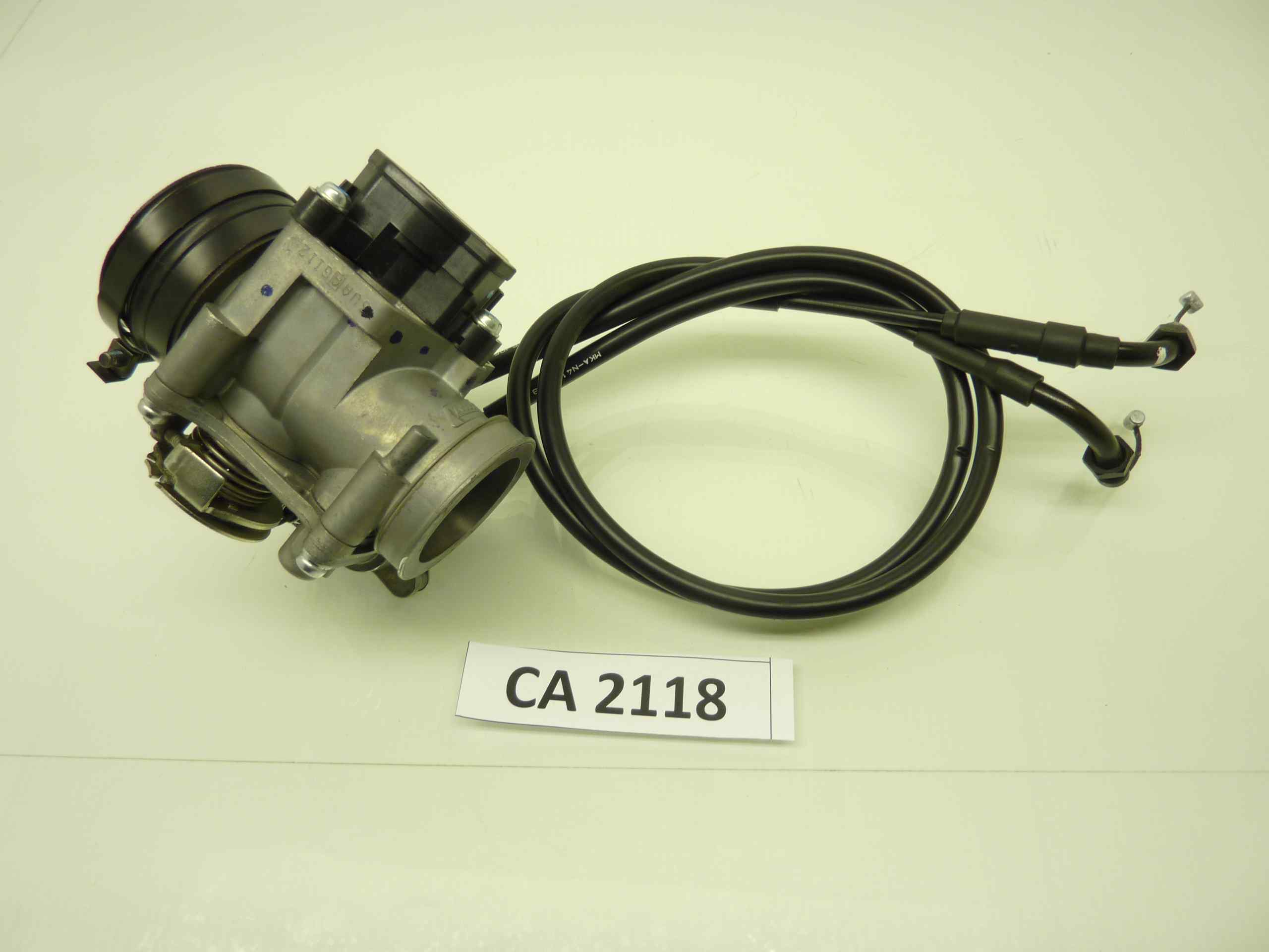 HONDA NC 750 S DCT corpo farfallato iniezione Keihin 3VAGI12 completo di cavi gas acceleratore - immagine 3