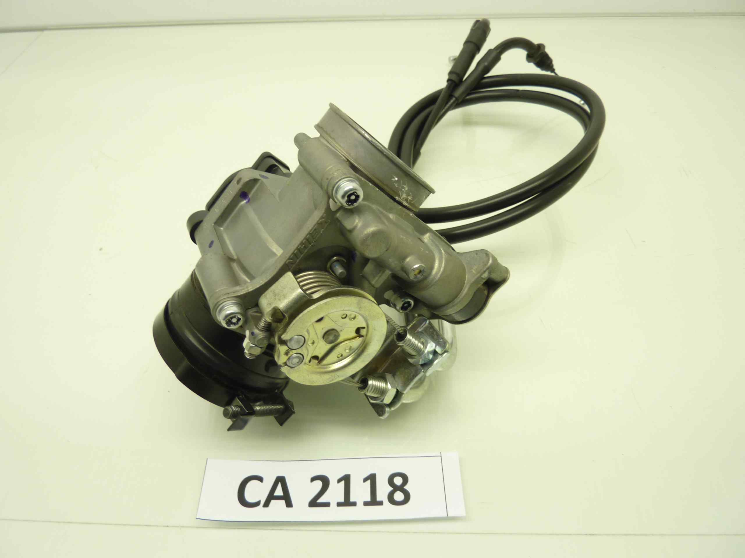 HONDA NC 750 S DCT corpo farfallato iniezione Keihin 3VAGI12 completo di cavi gas acceleratore - immagine 4