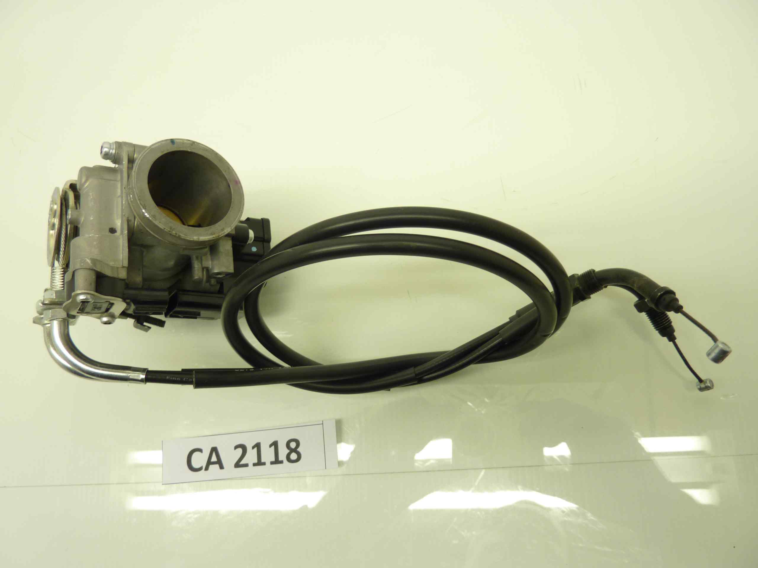 HONDA NC 750 S DCT corpo farfallato iniezione Keihin 3VAGI12 completo di cavi gas acceleratore - immagine 7