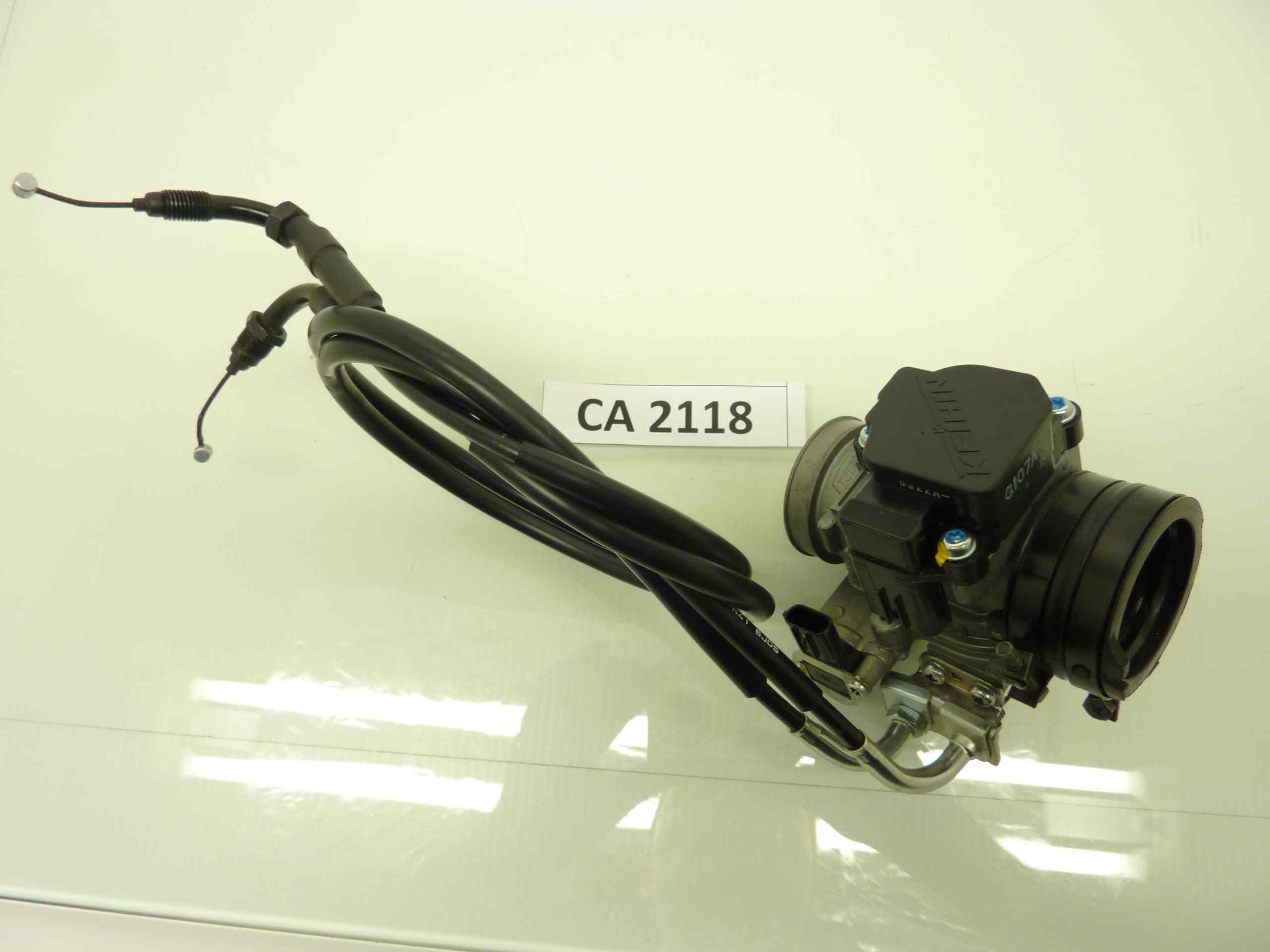 HONDA NC 750 S DCT corpo farfallato iniezione Keihin 3VAGI12 completo di cavi gas acceleratore - immagine 8