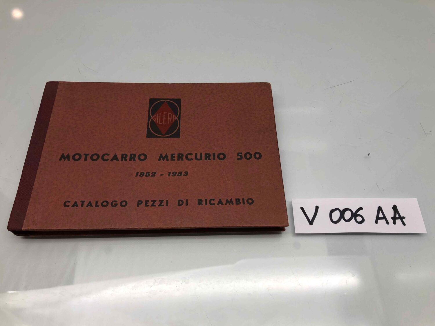 Catalogo pezzi di ricambio GILERA MOTOCARRO MERCURIO originale come nuovo
