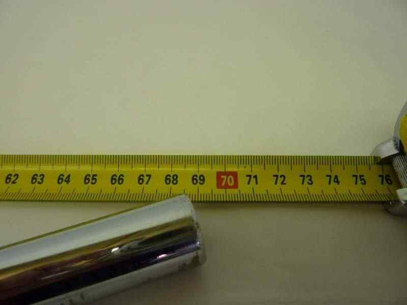 Manubrio moto diam 22 cromato cafe racer Special tipo dritto sciabola - immagine 2