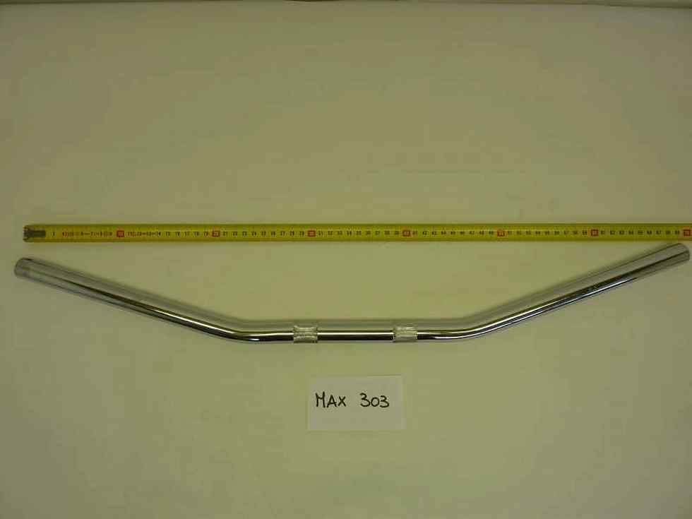 Manubrio moto diam 22 cromato cafe racer Special tipo dritto sciabola - immagine 14