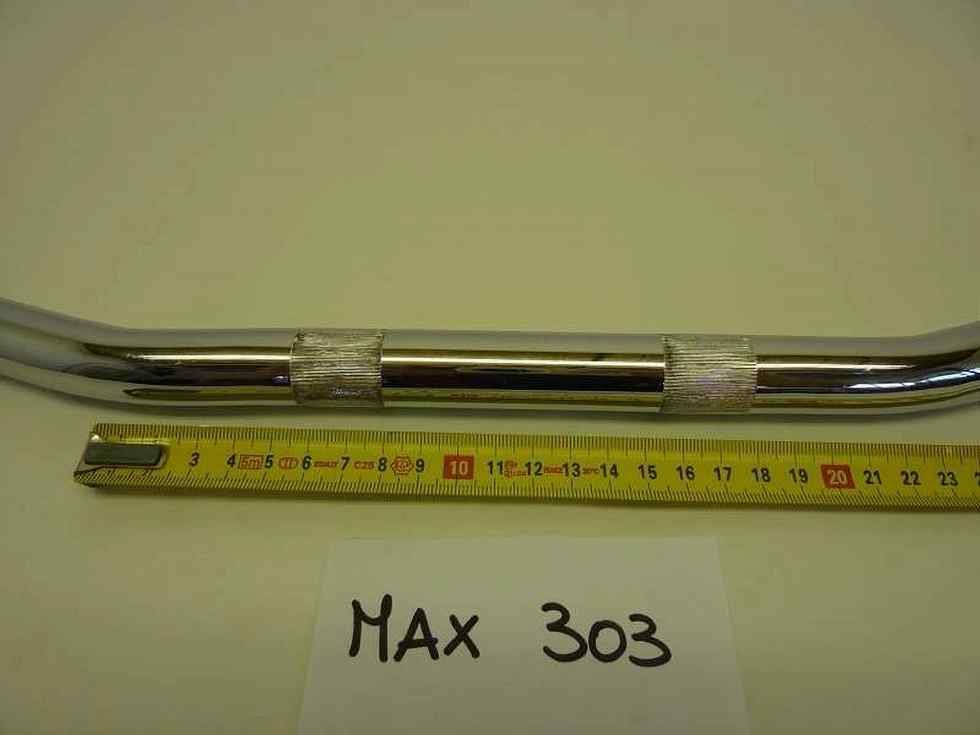 Manubrio moto diam 22 cromato cafe racer Special tipo dritto sciabola - immagine 15