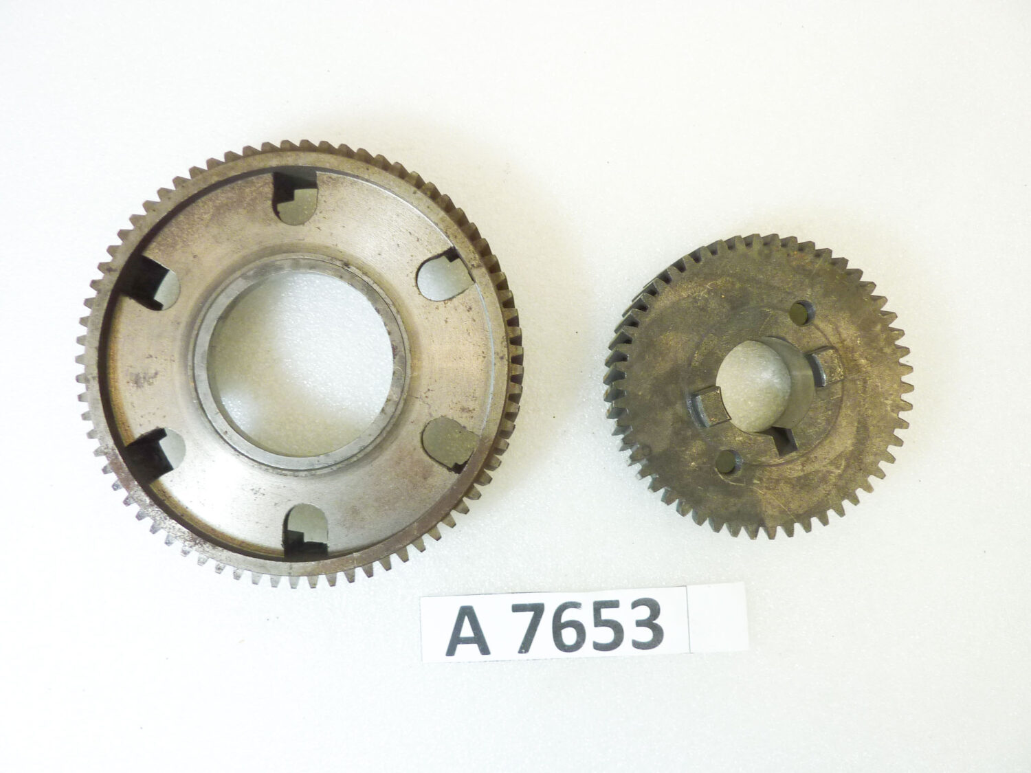 Ingranaggi trasmissione cambio Guzzi Airone 250 con pignone motore cod m2561 bis m2560 nuovo fondo di magazzino - immagine 4