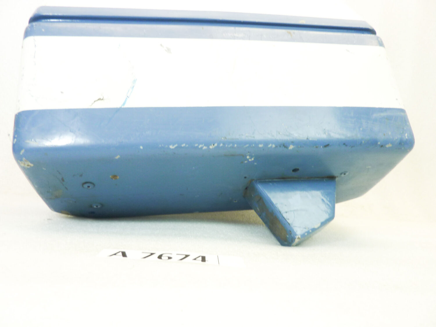 Borsa valigia laterale destra Guzzi V35 V50 850 T3 Polizia - idropittura lavabile, oggetto ad uso collezionistico in ambito privato - immagine 5