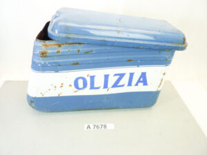 Borsa valigia laterale Guzzi 850 T5 1988 - 1993 destra Polizia CC PA NC - idropittura lavabile, oggetto ad uso collezionistico in ambito privato