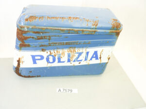 Borsa valigia laterale Guzzi 850 T5 1988 - 1993 destra Polizia CC PA NC - idropittura lavabile, oggetto ad uso collezionistico in ambito privato