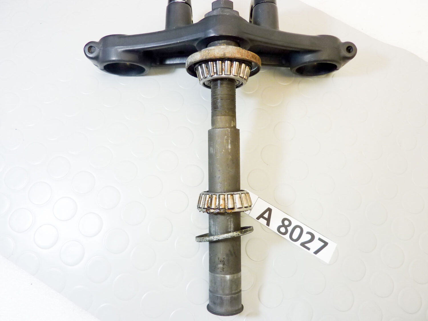Piastra di sterzo forcella anteriore BMW R80/7 R100 cod 1457829 31421457828 superiore e canotto - immagine 6