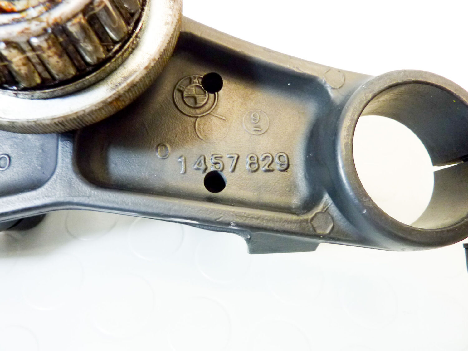 Piastra di sterzo forcella anteriore BMW R80/7 R100 cod 1457829 31421457828 superiore e canotto - immagine 7