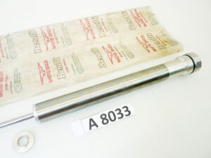 Pompante forcella anteriore Guzzi V35 e vari lungh compresso al dado 58 cm - lungh esteso al dado 74 cm - diam centrale 30 mm nuovo fondo di magazzino