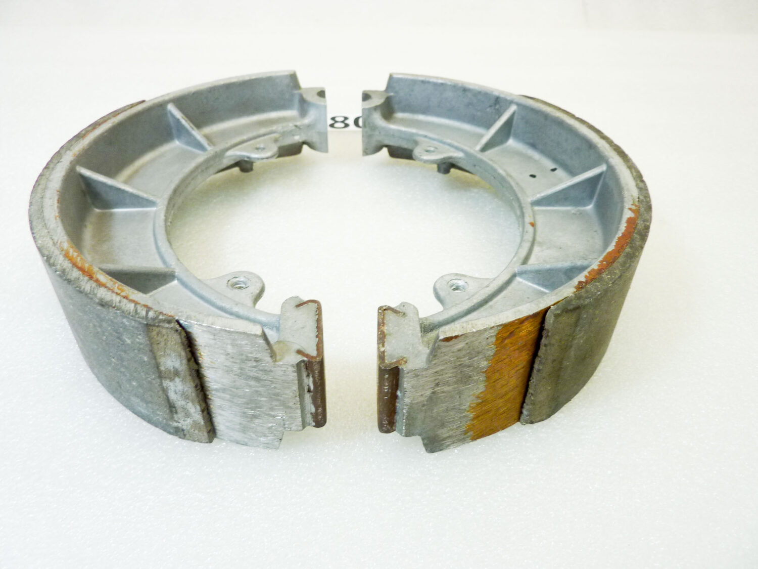 Coppia ganasce moto epoca altezza diam 175 mm larghezza 40 mm nuovo fondo di magazzino - immagine 3