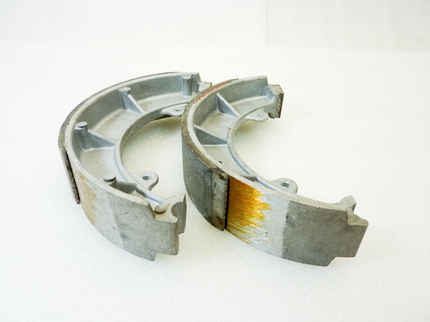 Coppia ganasce moto epoca altezza diam 175 mm larghezza 40 mm nuovo fondo di magazzino - immagine 6