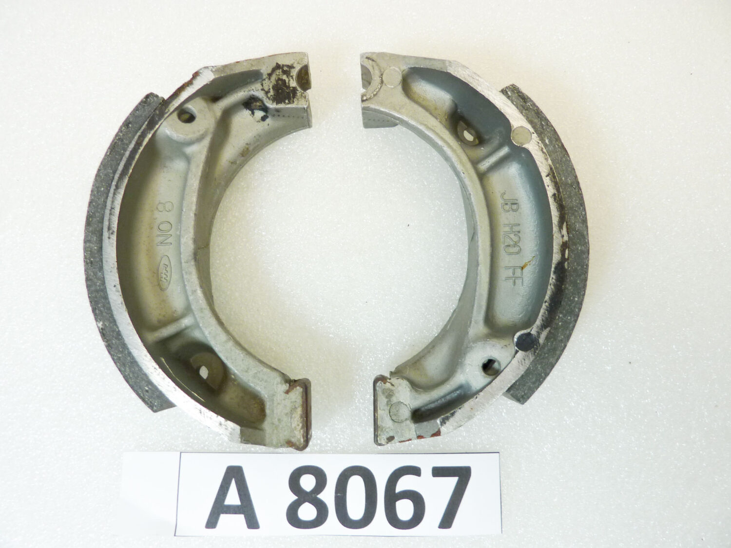 Coppia ganasce freno Honda cod JB H20 FF diam 101,4 mm - altezza 25 mm nuovo fondo di magazzino
