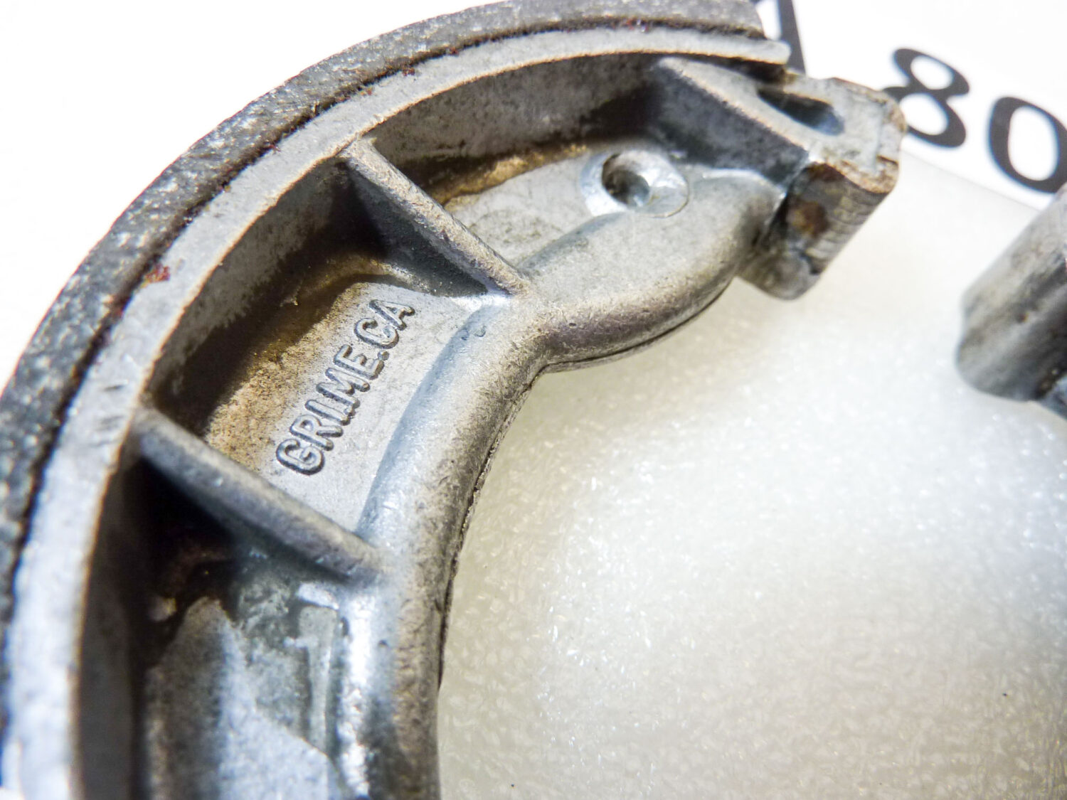 Ganasce freno Grimeca Motom Piaggio Gilera ciclomotori diam 84,8 mm - altezza 18 mm nuovo fondo di magazzino - immagine 3