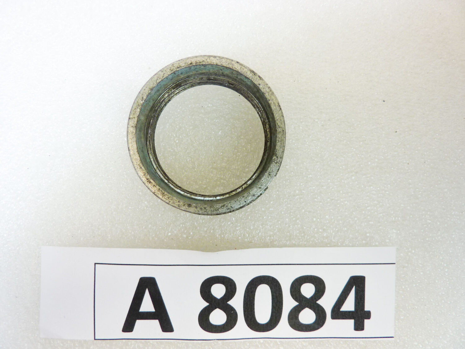 Ghiera collettore scarico Guzzi Gilera Benelli Morini Motobi Ducatim Minarelli vari modelli diam interno filetto 30,6 mm - diam imbocco interno 32,6 mm - alt 18,3 mm - immagine 3