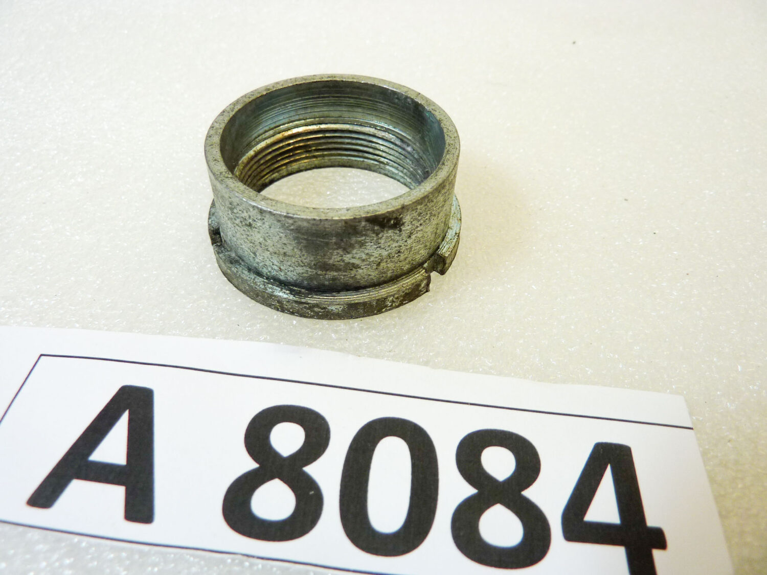 Ghiera collettore scarico Guzzi Gilera Benelli Morini Motobi Ducatim Minarelli vari modelli diam interno filetto 30,6 mm - diam imbocco interno 32,6 mm - alt 18,3 mm - immagine 4