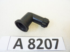 Pipetta candela bachelite Alba diam ingresso cavo 7,5 mm diam int candela 15 mm - 48 x 36 mm AUTO MOTO EPOCA NUOVO fondo di magazzino vedi foto leggi descrizione