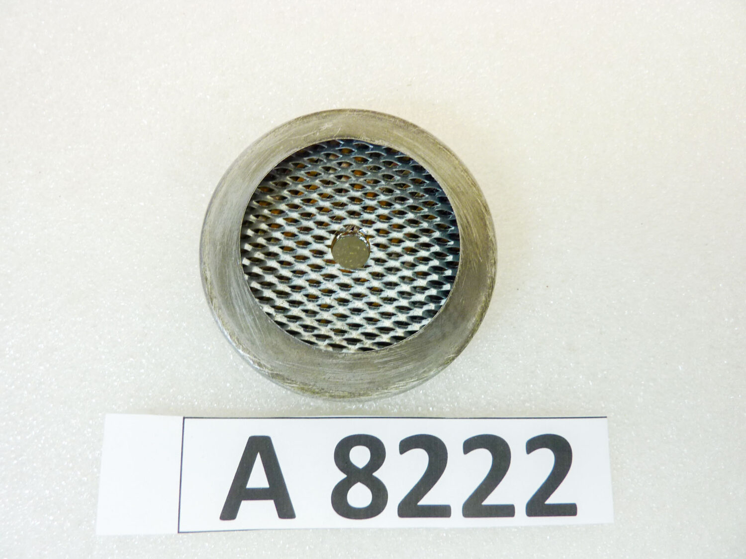 Filtro carburatore Dell'Orto diam 59 mm alt fascia circolare 10 mm con foro centrale NUOVO fondo di magazzino vedi foto leggi descrizione