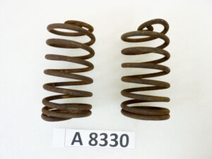 Coppia molle sella moto epoca Guzzi Gilera Benelli Bianchi Morini MV lungh 105 mm largh 52 mm diam filo 5 mm