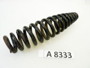 Molla forcella anteriore moto epoca vari modelli parallelogramma lungh 260 mm largh centrale 68 mm filo 9,6 mm
