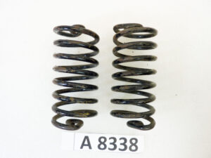 Coppia molle sella moto epoca Guzzi Gilera Benelli Bianchi Morini MV lungh 112 mm largh 50 mm diam filo 5,3 mm