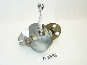 Piatto ganasce mozzo freno posteriore Guzzi Stornello 160 con perno ruota registri catena ganasce