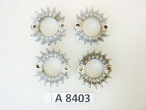 Flange collettori scarico Honda Four diam int 37 mm 4 pezzi NUOVO fondo di magazzino vedi foto leggi descrizione
