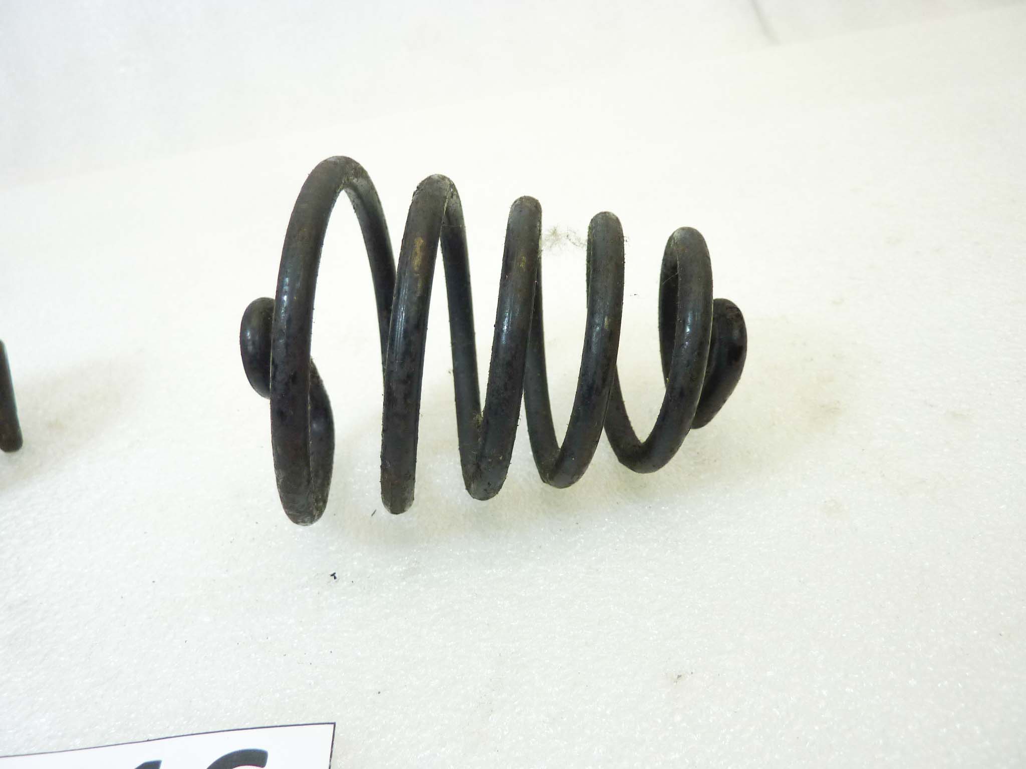Coppia molle sella moto epoca Bianchi Guzzi Gilera Benelli Morini MV lungh 92 mm largh max 63 mm largh min 46 mm diam filo 4,4 mm coniche come da foto NUOVO fondo di magazzino vedi foto leggi descrizione - immagine 6