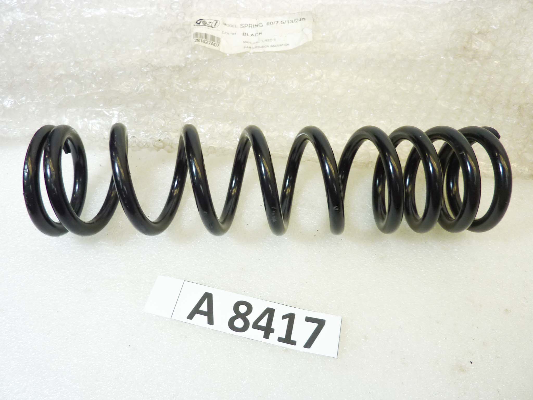 Molla monoammortizzatore posteriore Spring 60/7,5/13/240 COZ7 Damper Evolution Siam Suspension lungh 242 mm diam est 61 mm diam int 45 mm filo 8 mm NUOVO fondo di magazzino vedi foto leggi descrizione - immagine 2