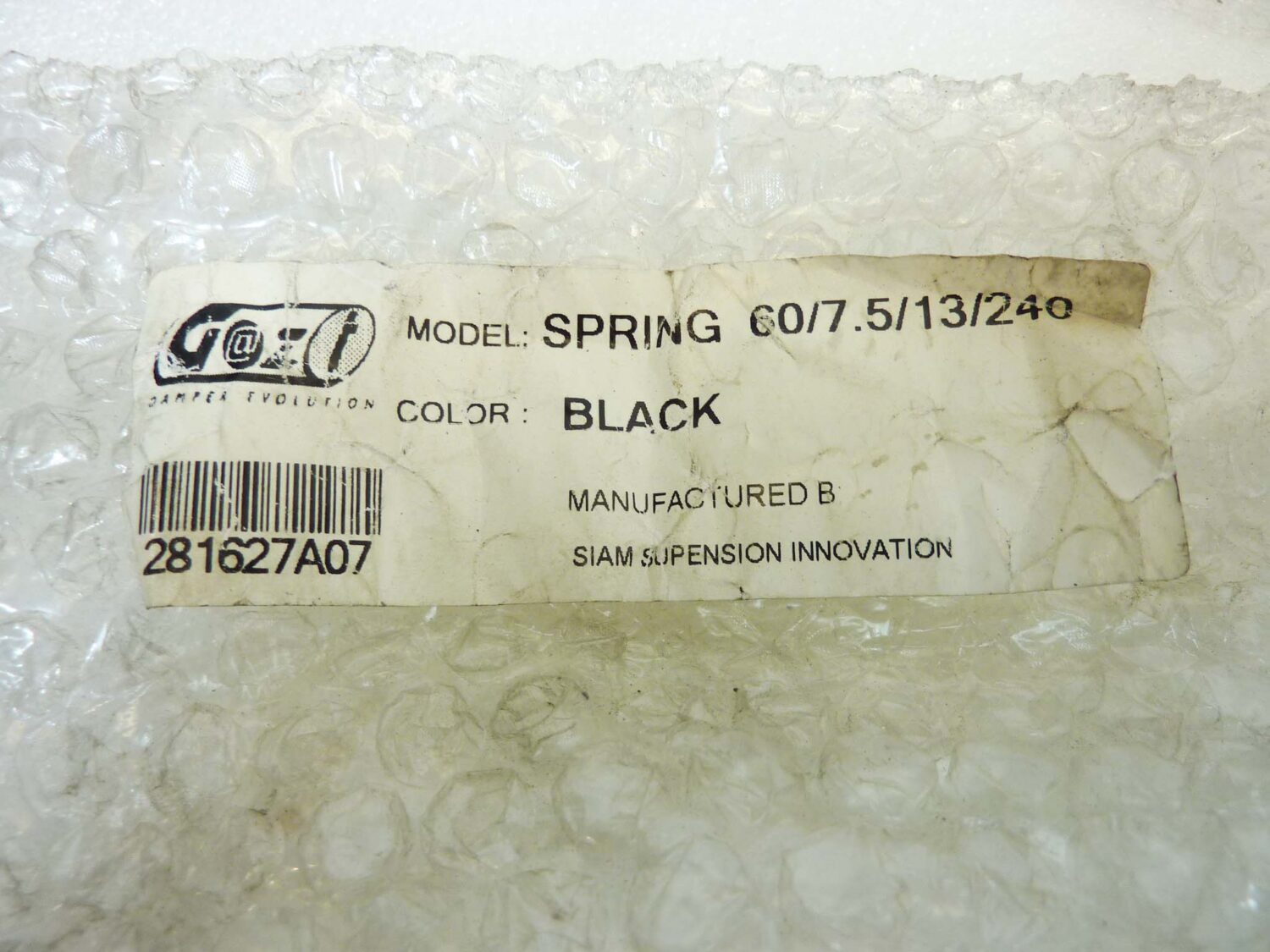 Molla monoammortizzatore posteriore Spring 60/7,5/13/240 COZ7 Damper Evolution Siam Suspension lungh 242 mm diam est 61 mm diam int 45 mm filo 8 mm NUOVO fondo di magazzino vedi foto leggi descrizione - immagine 3