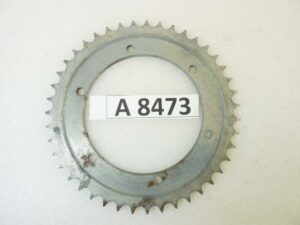 Corona Guzzi 125 250 TS 43 denti passo 428 diam foro centrale 110 mm diam est 180 mm int fori 125 mm moto epoca vari modelli NUOVO fondo di magazzino vedi foto leggi descrizione