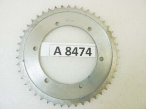 Corona Guzzi 46 denti passo 428 diam foro centrale 110 mm diam est 191 mm moto epoca int fori opposti 126 mm F485 vari modelli NUOVO fondo di magazzino vedi foto leggi descrizione