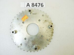 Corona Guzzi Benelli Trial 42 denti passo 420 diam foro centrale 50 mm diam est 174 mm int perni 145 mm moto epoca Guzzi Benelli vari modelli NUOVO fondo di magazzino vedi foto leggi descrizione