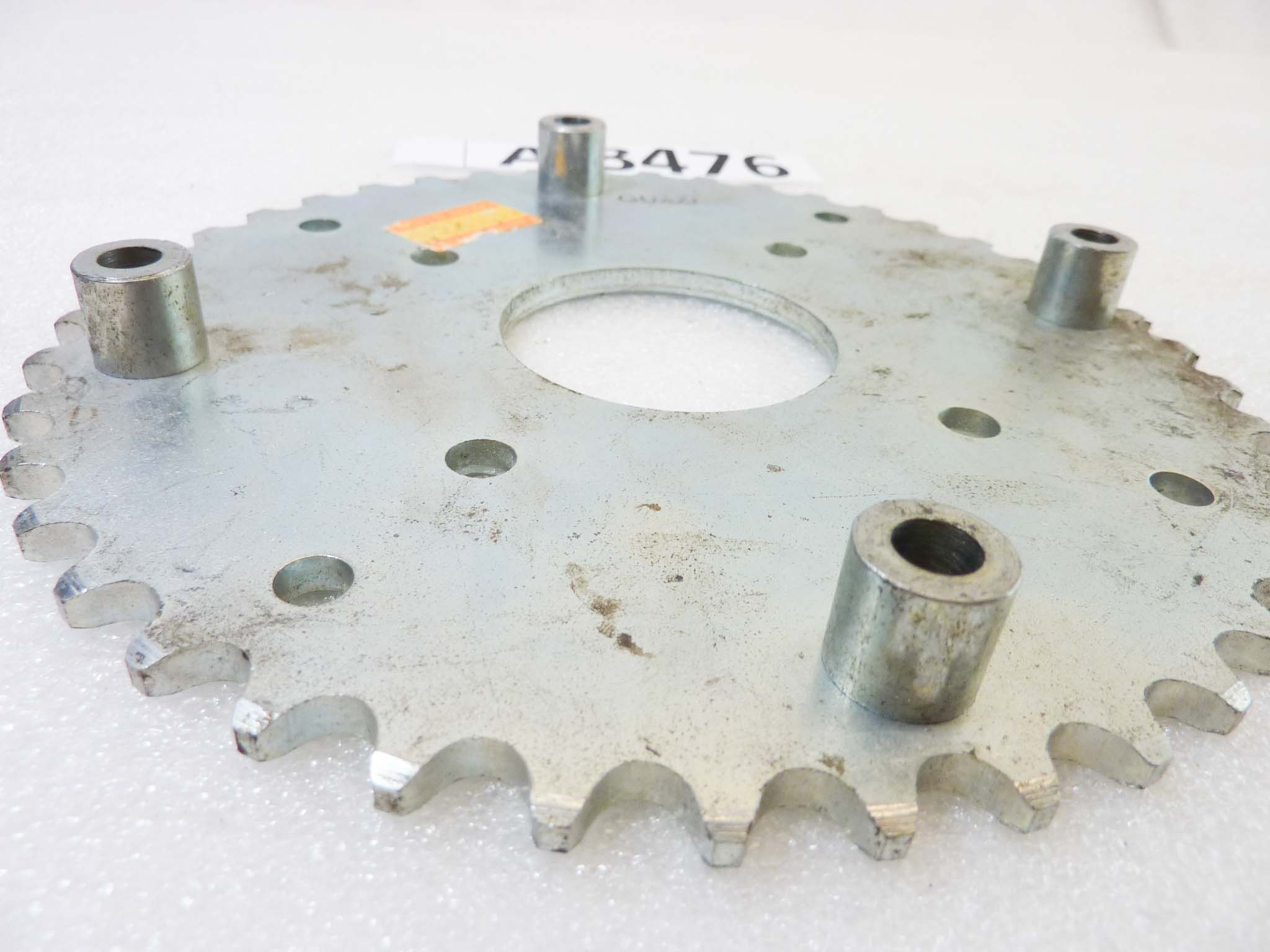 Corona Guzzi Benelli Trial 42 denti passo 420 diam foro centrale 50 mm diam est 174 mm int perni 145 mm moto epoca Guzzi Benelli vari modelli NUOVO fondo di magazzino vedi foto leggi descrizione - immagine 3