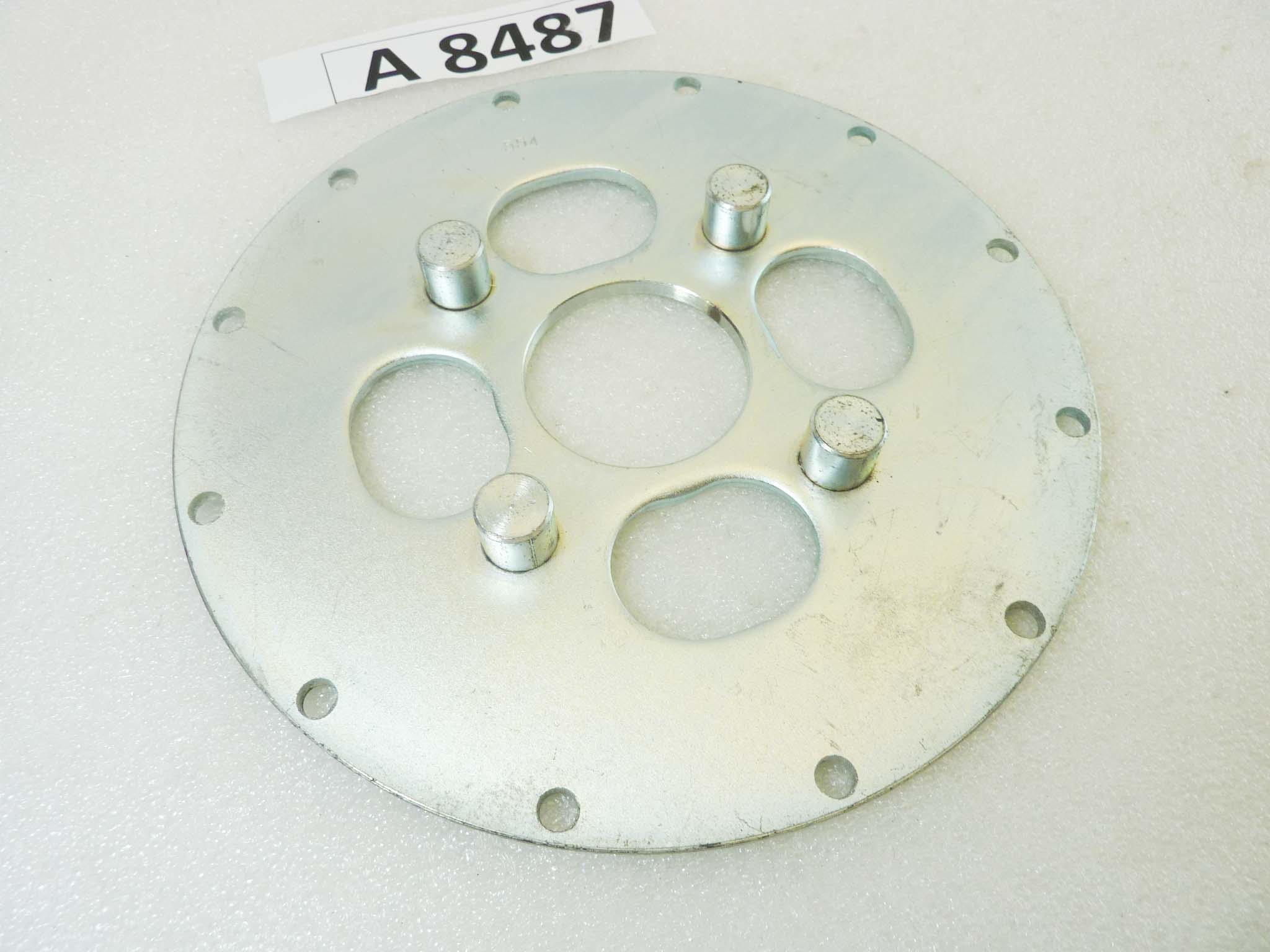 Piatto porta corona Guzzi e vari 554 diam foro centrale 46 mm diam est 186 mm int perni 90 mm moto epoca vari modelli NUOVO fondo di magazzino vedi foto leggi descrizione - immagine 2