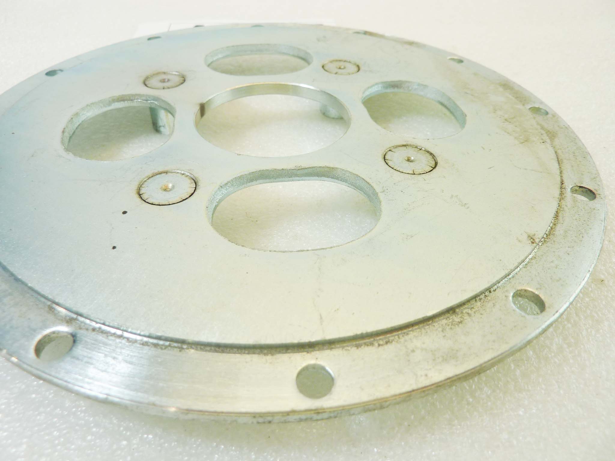 Piatto porta corona Guzzi e vari 554 diam foro centrale 46 mm diam est 186 mm int perni 90 mm moto epoca vari modelli NUOVO fondo di magazzino vedi foto leggi descrizione - immagine 6