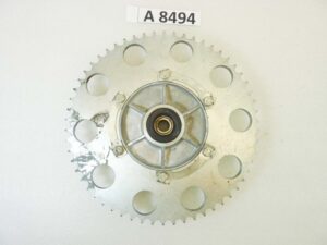 Corona Cagiva e varie epoca 58 denti perno ruota 15 mm diam est 240 mm int fori vari modelli NUOVO fondo di magazzino vedi foto leggi descrizione