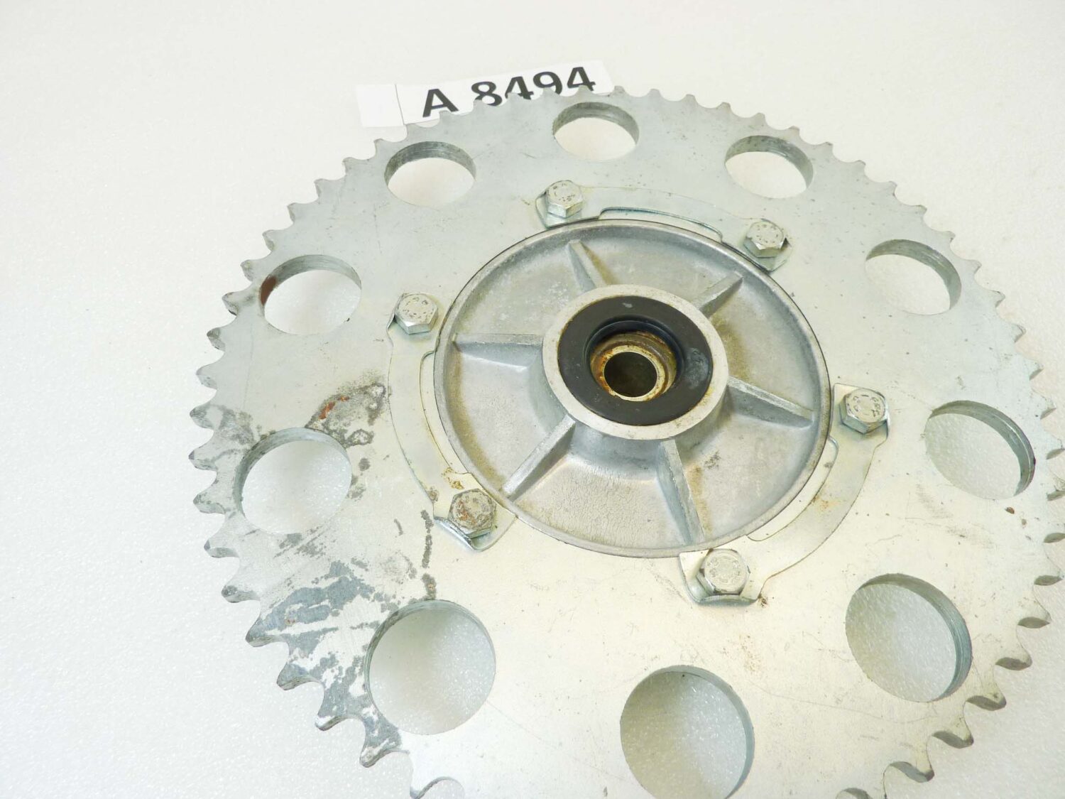 Corona Cagiva e varie epoca 58 denti perno ruota 15 mm diam est 240 mm int fori vari modelli NUOVO fondo di magazzino vedi foto leggi descrizione - immagine 2