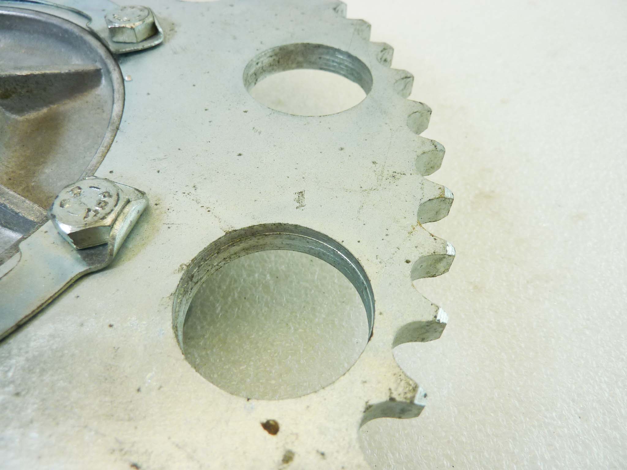 Corona Cagiva e varie epoca 58 denti perno ruota 15 mm diam est 240 mm int fori vari modelli NUOVO fondo di magazzino vedi foto leggi descrizione - immagine 5