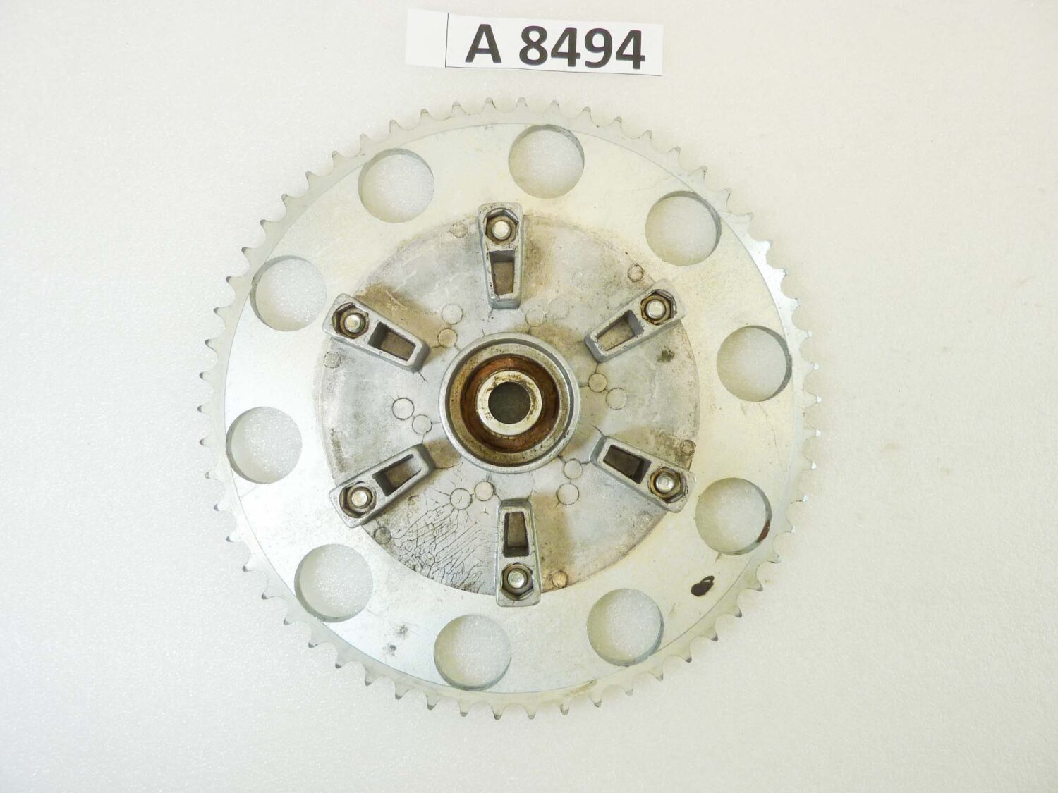 Corona Cagiva e varie epoca 58 denti perno ruota 15 mm diam est 240 mm int fori vari modelli NUOVO fondo di magazzino vedi foto leggi descrizione - immagine 6