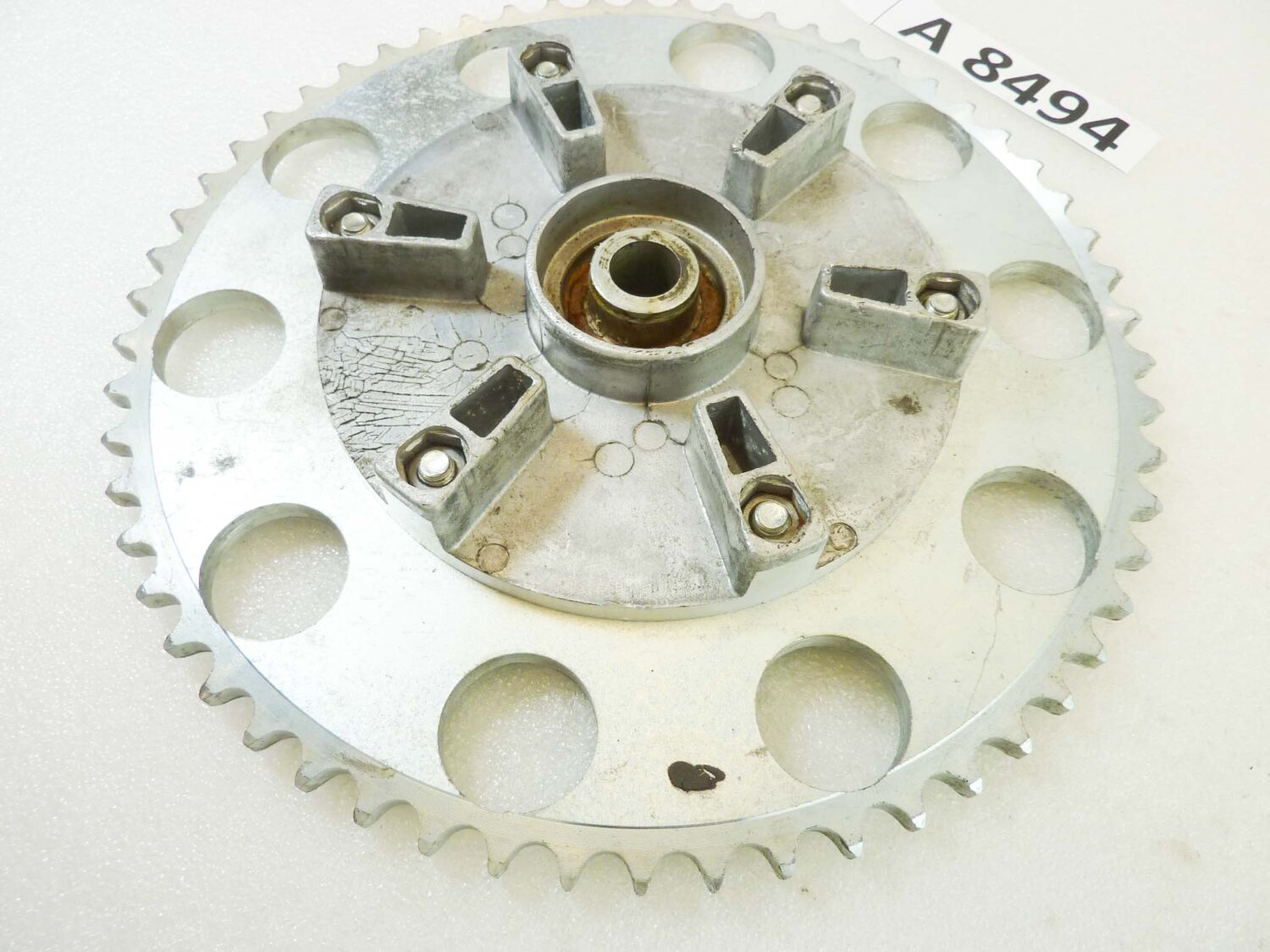 Corona Cagiva e varie epoca 58 denti perno ruota 15 mm diam est 240 mm int fori vari modelli NUOVO fondo di magazzino vedi foto leggi descrizione - immagine 8