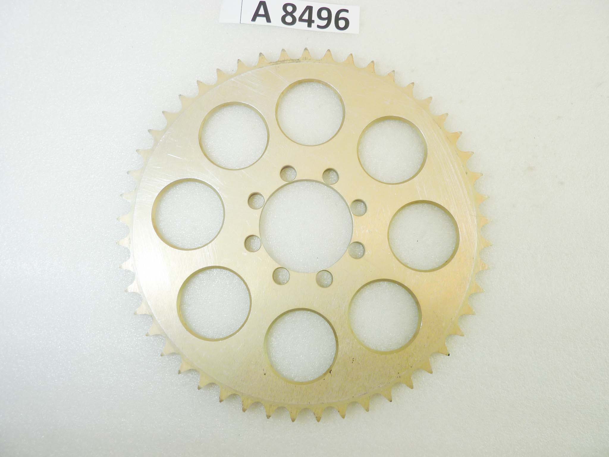 Corona Harley Davidson PBI 0552 49T 49 denti passo 525 diam foro centrale 63 mm diam est 257 mm int fori opposti 78 mm vari modelli NUOVO fondo di magazzino vedi foto leggi descrizione - immagine 5