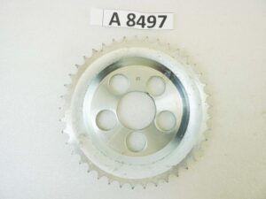 Corona 41 denti passo 428 diam foro centrale 46 mm diam est 171 mm moto epoca Guzzi Gilera Benelli Motobi MV Agusta Morini Malaguti Ducati Cagiva Aprilia vari modelli NUOVO fondo di magazzino vedi foto leggi descrizione